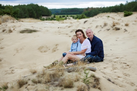 Familienfotos im Sand - Familienfotograf im Umkreis Schweinfurt - Hassfurt - Bamberg - Würzburg