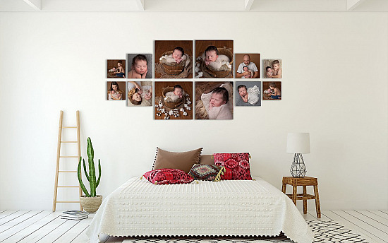 Holzbild Collage